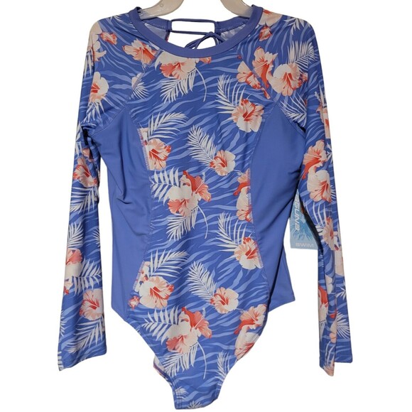 NWT Laguna Swimsuit Set -  One Piece in Size Large & Boy Short Bottoms in Medium - Picture 3 of 13